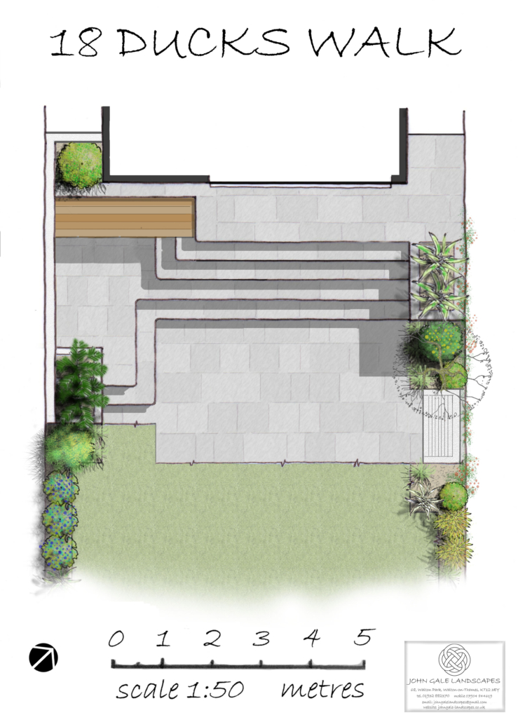 Badinand - rear - 2 & BBQ half bench