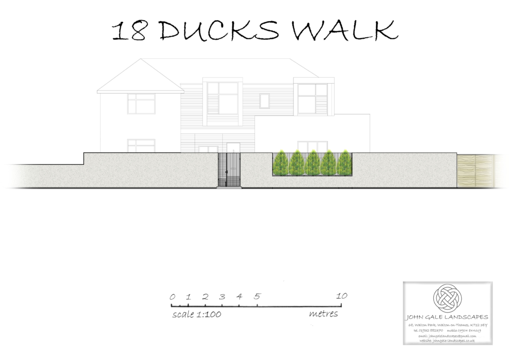 Badinand - side elevation - 1-100 with railings