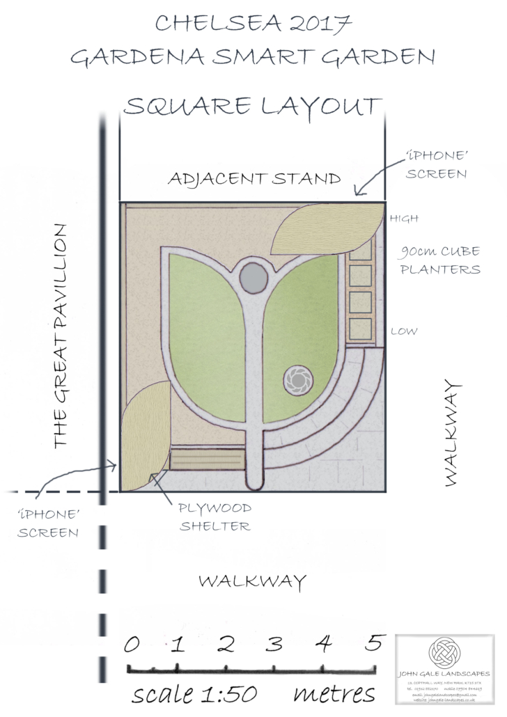 Gardena Smart Garden 6 x 5-5 sq version 2 showing shelters